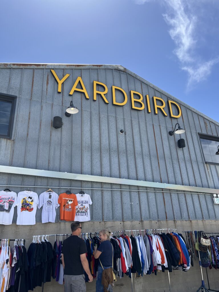 The backyard patio at Yardbird - Denver