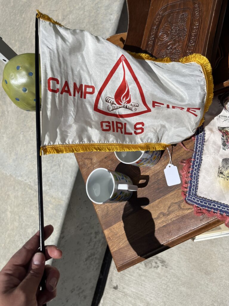 Vintage Camp Fire Girls flag