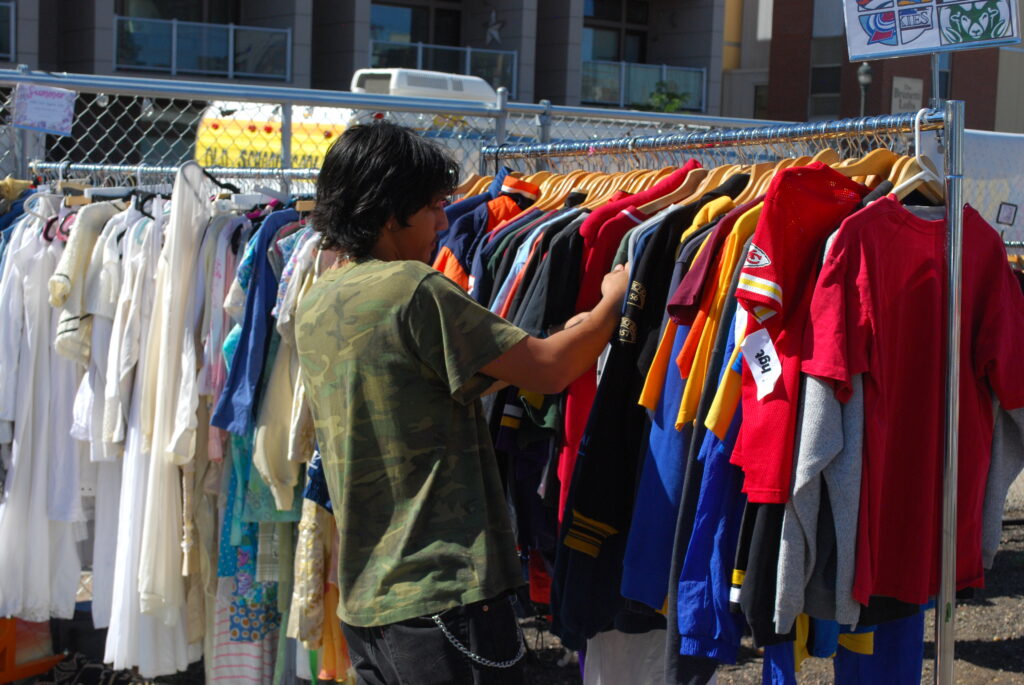 Shopping at Old School Cool Vintage Market on First Fridays in RINO