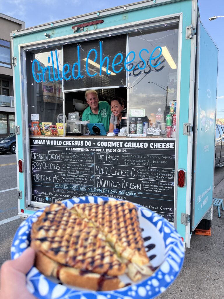 What Would Cheesus Do? Gourmet grilled cheese food truck.