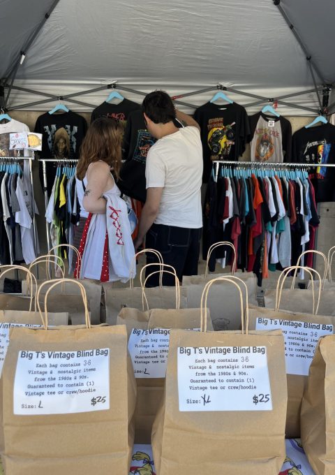 shopping Big T's Vintage at Old School Cool Vintage Market